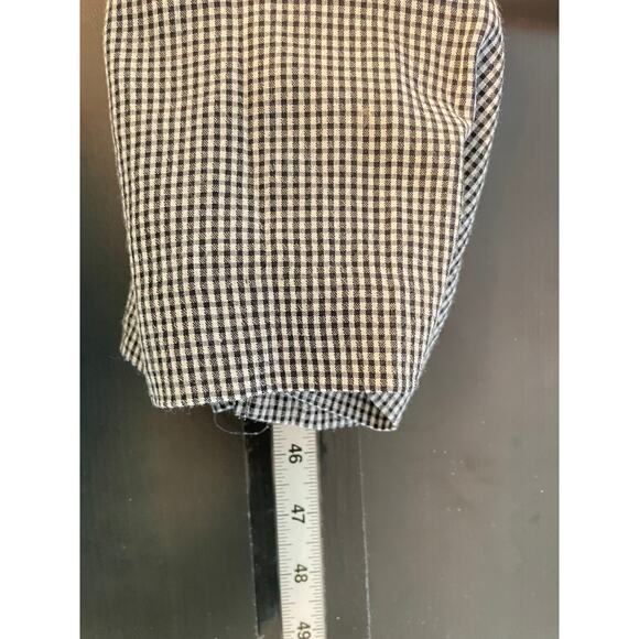 Vintage Womens Midi Dress Size 8 Black Gingham Prairie Cottagecore Academia FLAW - Picture 8 of 9
